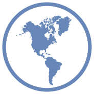 Americas globe icon