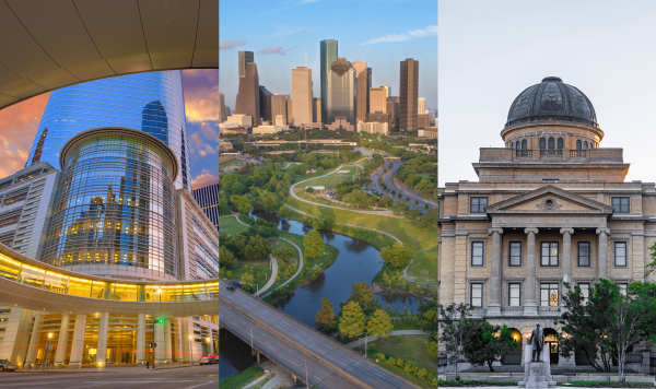 Houston's landmarks and skyline