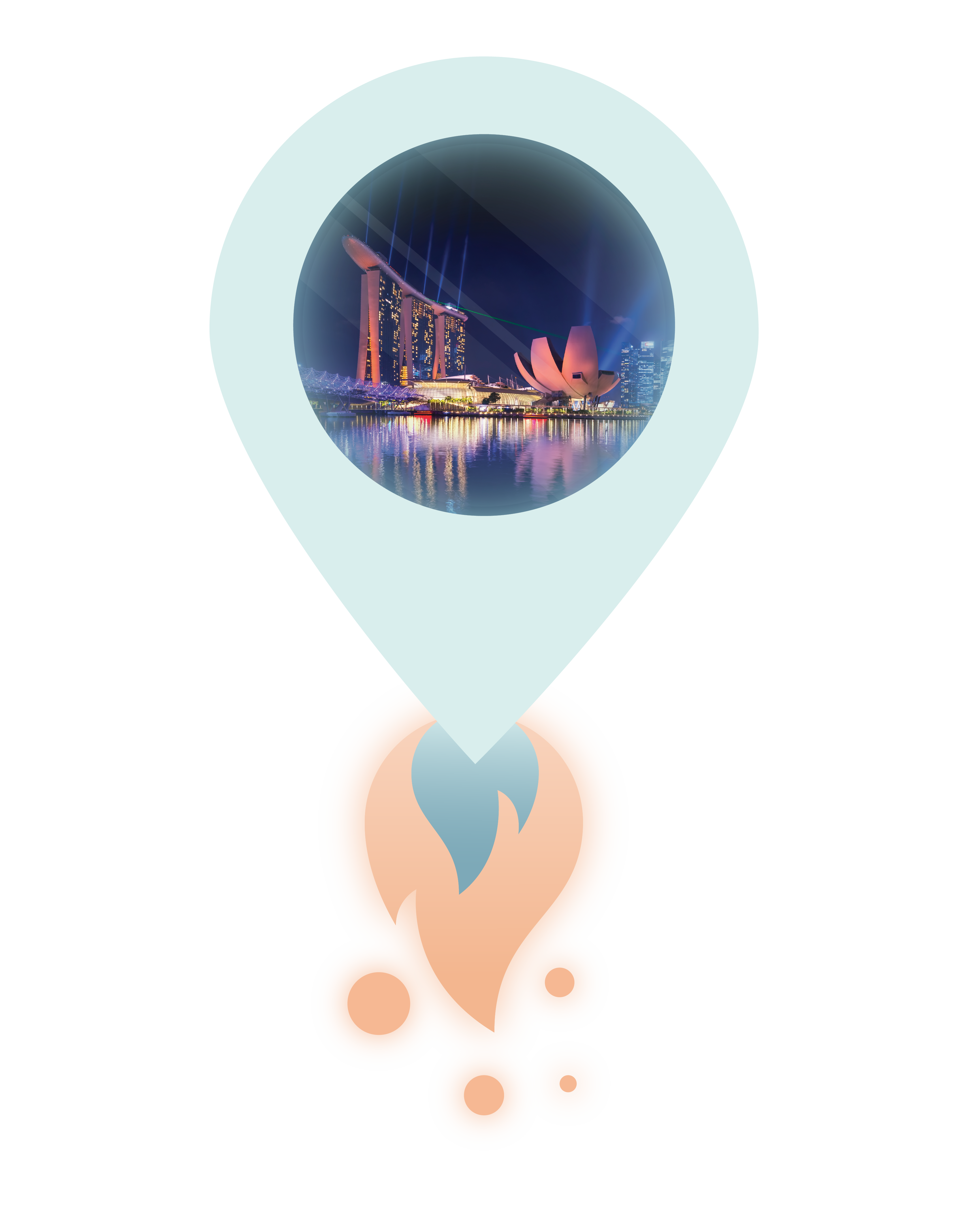 Singapore location pin