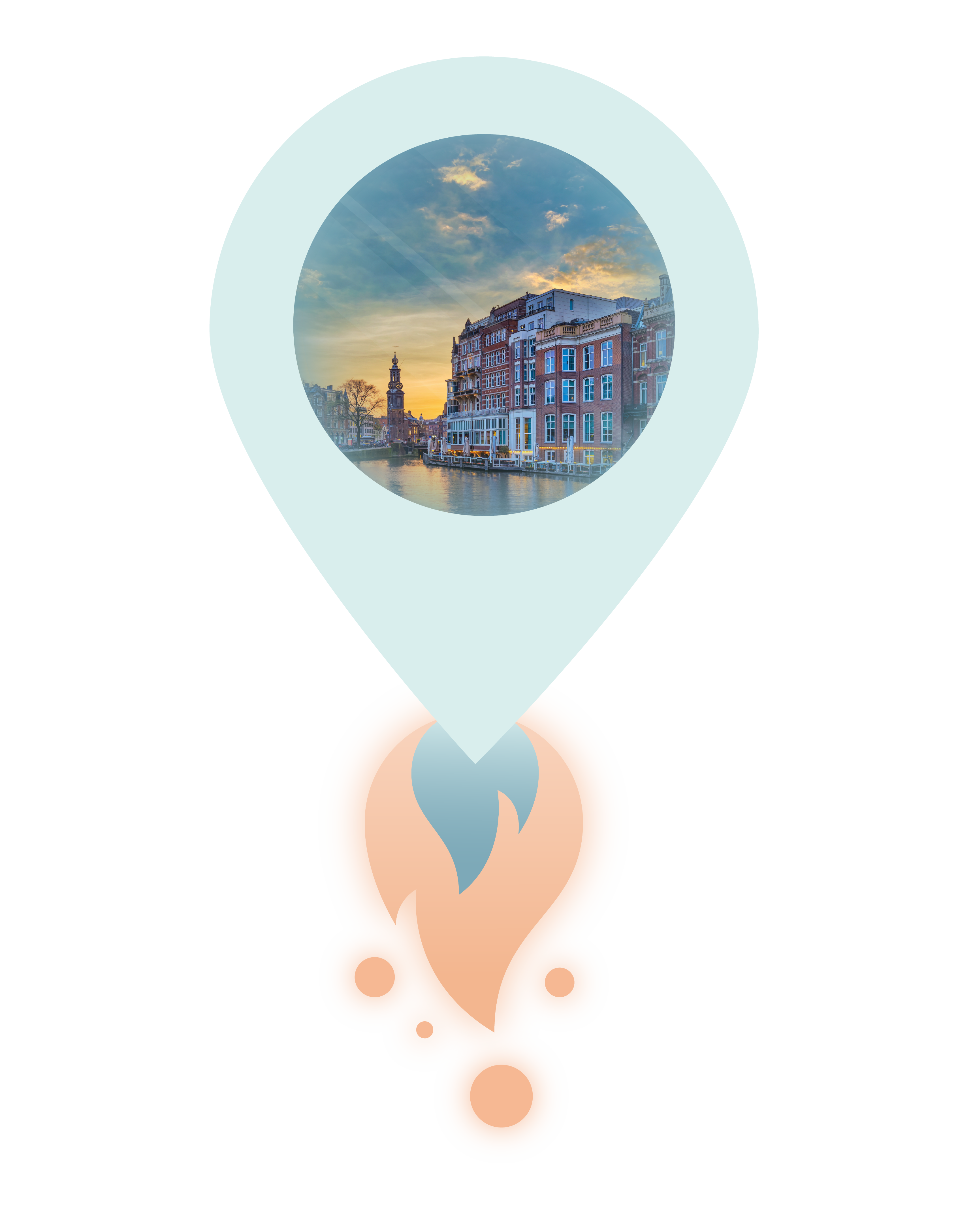 Amsterdam location pin