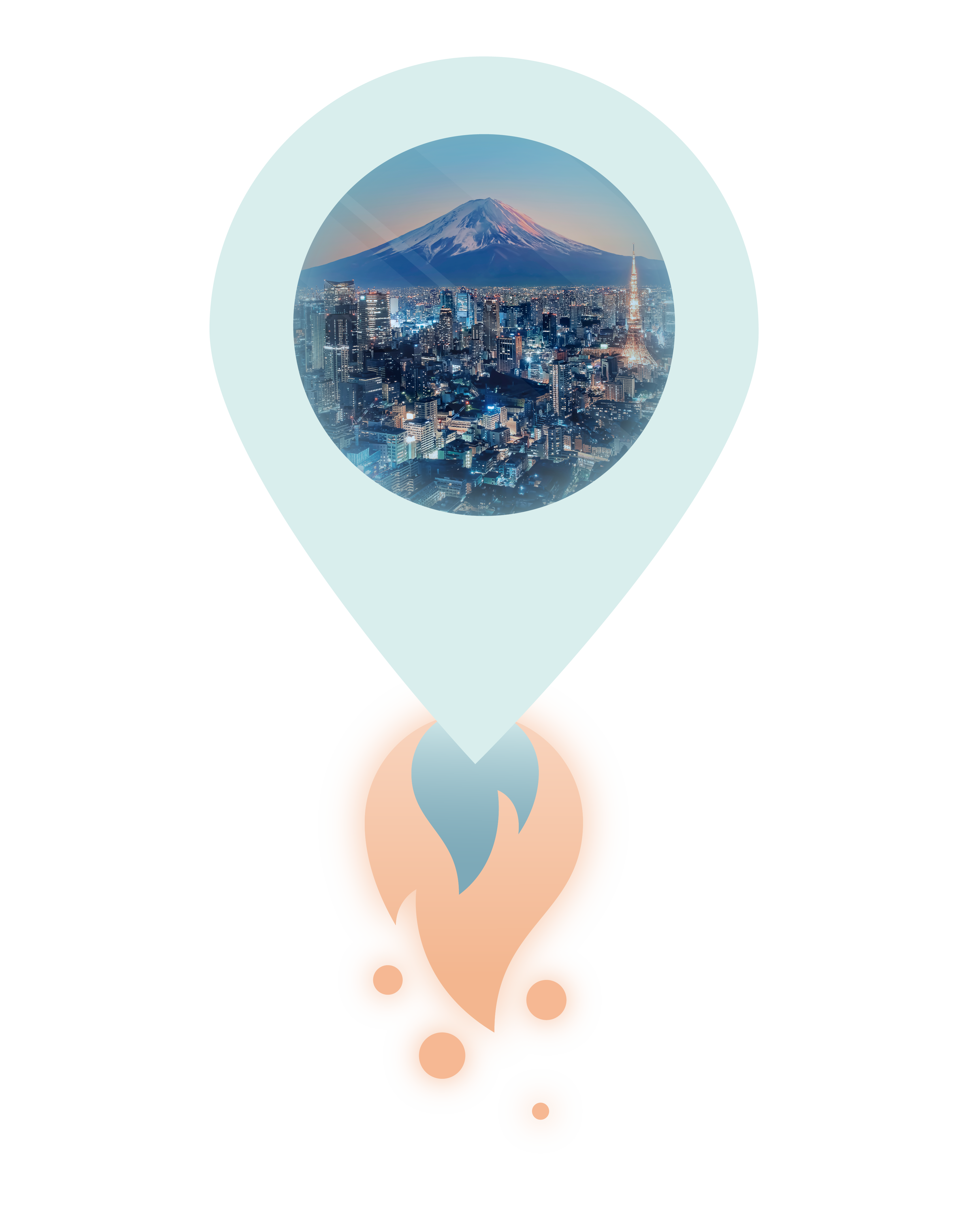 Tokyo location pin