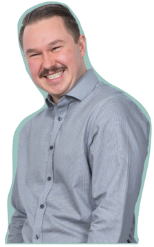 Picture of SilverDoor's Chris Beales with coloured outline