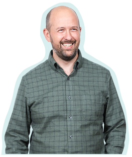 Picture of SilverDoor's Alex Neale with coloured outline