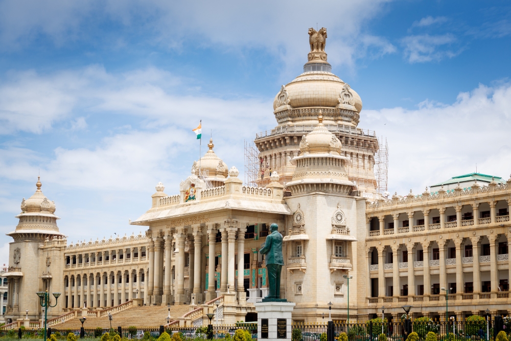 Pictured: Vidhana Soudha, Bangalore