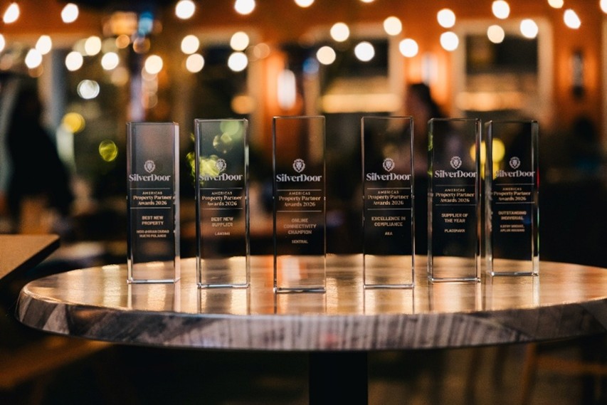 trophies in blurred lighting