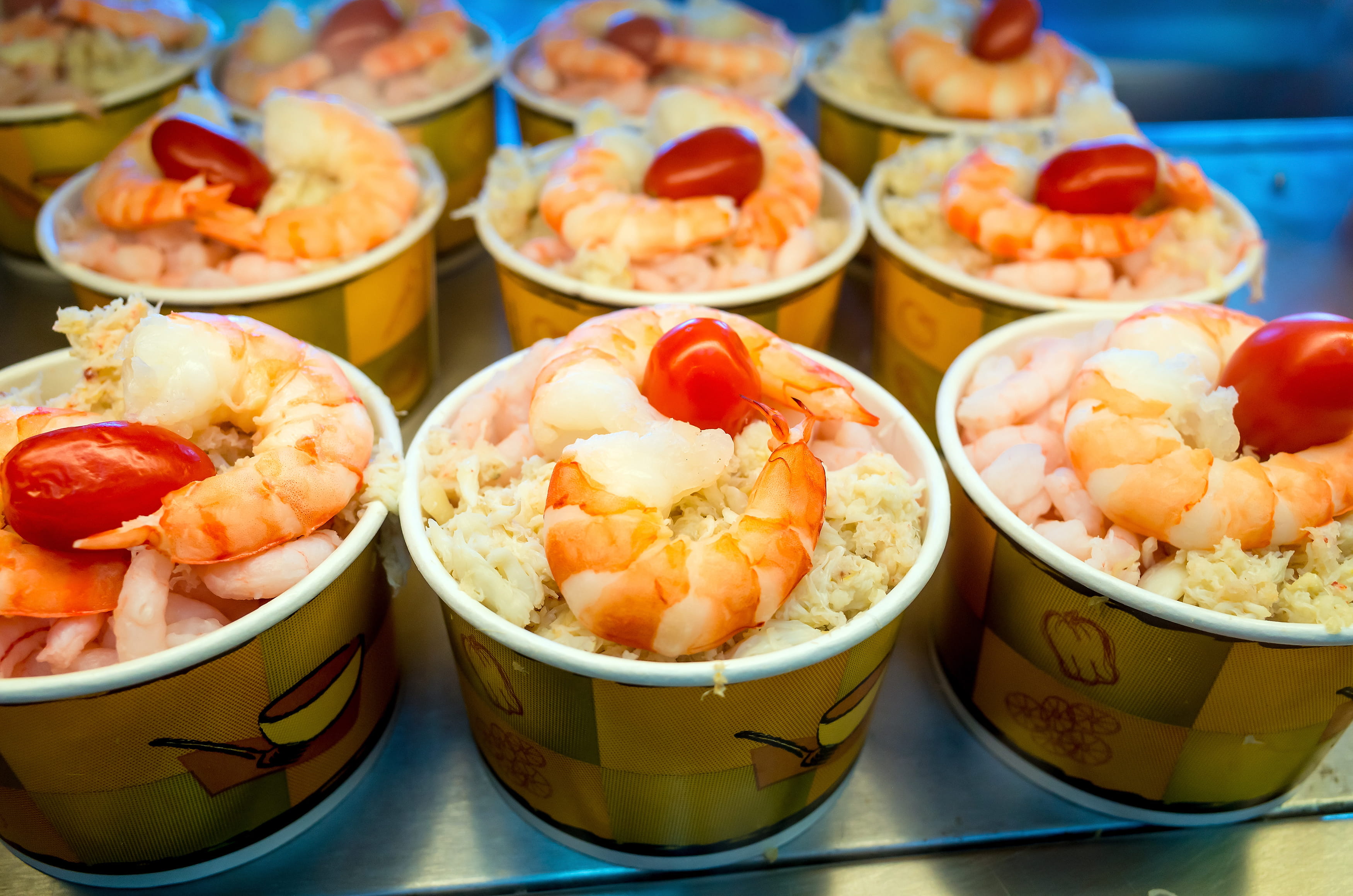Seafood at Fisherman wharf in San Francisco