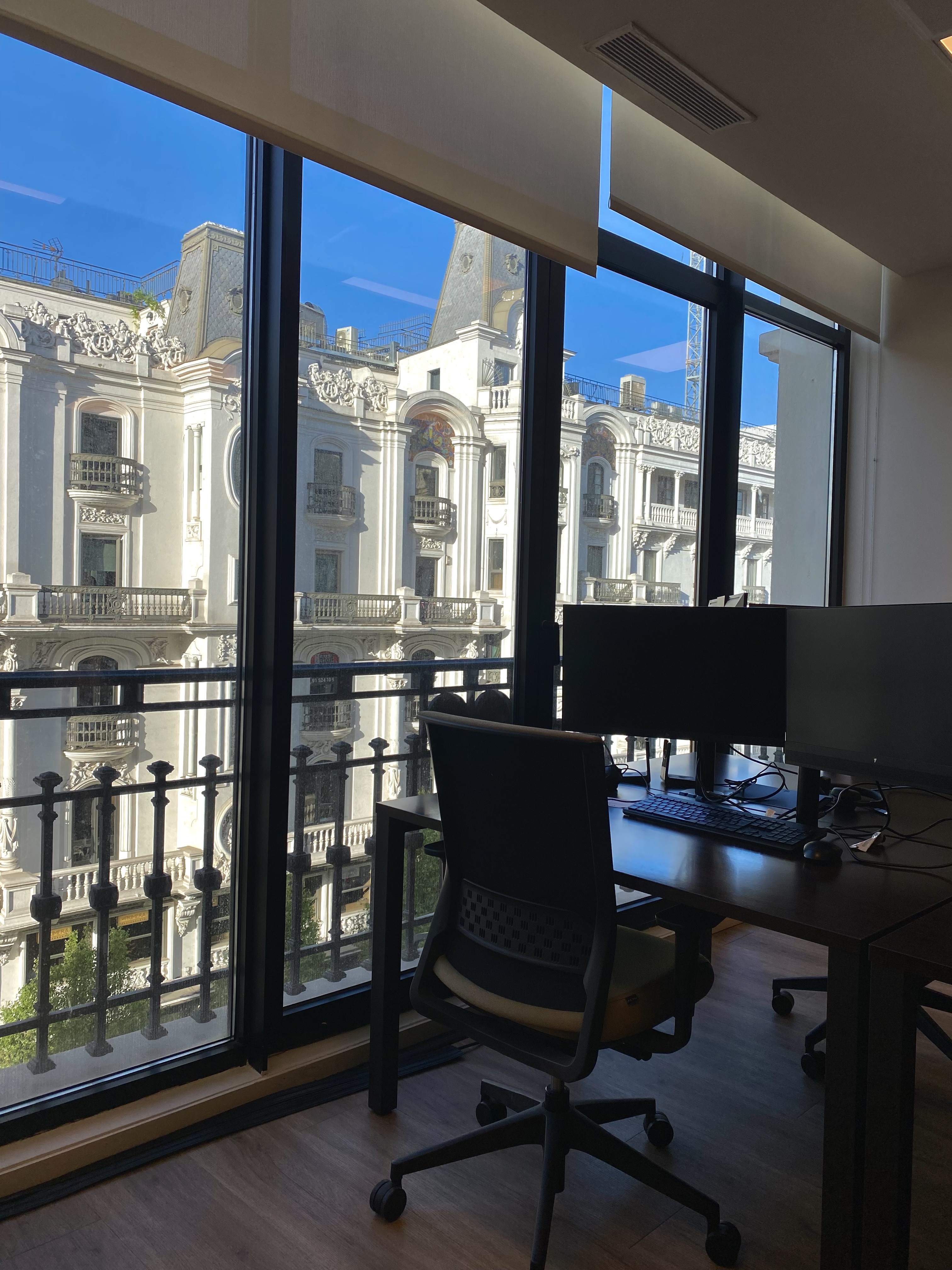 The Madrid office and view