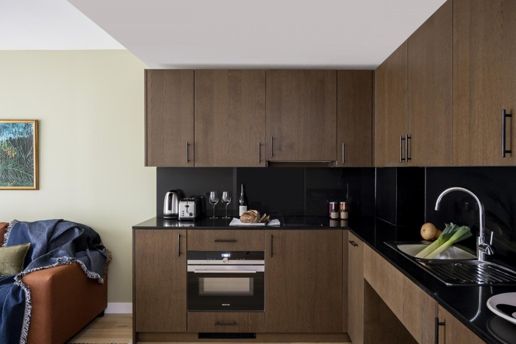 Kitchen area, serviced apartment