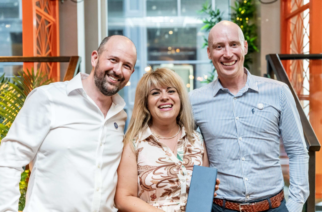 IGH winning SilverDoor's Outstandign Supplier Engagement 2026 holding a trphy