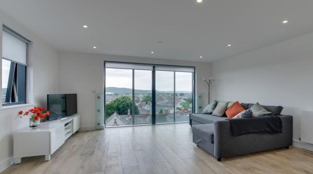 Living room at Pen Dinas Apartment