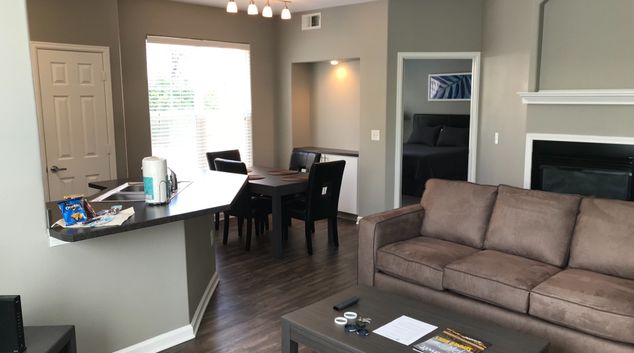 Living Room at Bell Flatirons Apartment