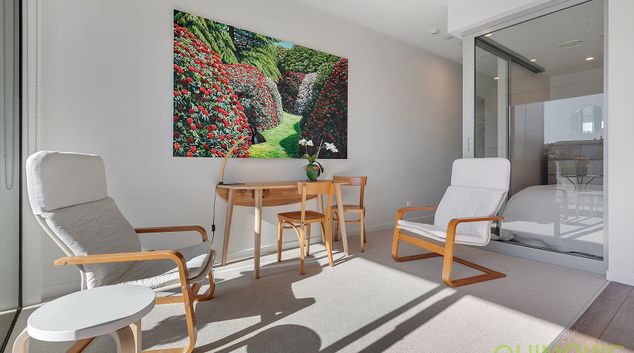 Living room at The Edgerley Residences, New Market, Auckland