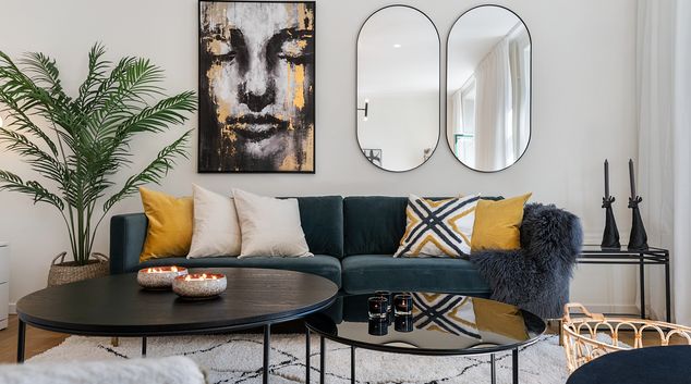 Lounge area Swedenborgsgatan Apartment, Södermalm, Stockholm