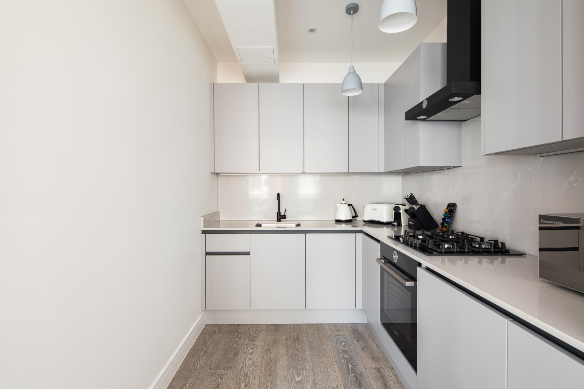 Kitchen at Leicester Square 8a Apartments
