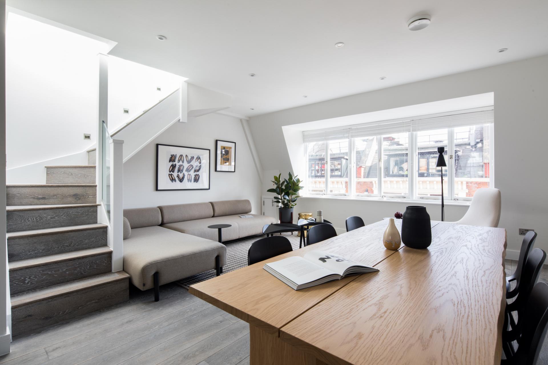 Table at Leicester Square 8a Apartments, Covent Garden, London