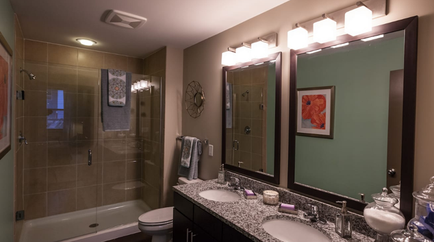 Bathroom at Radius at the Banks, Central Business District, Cincinnati