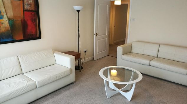 Living room at Glasgow Finnieston Apartment, Finnieston, Glasgow