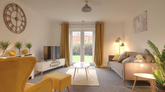 Lounge at Delamere Gardens Apartments, Centre, Wakefield