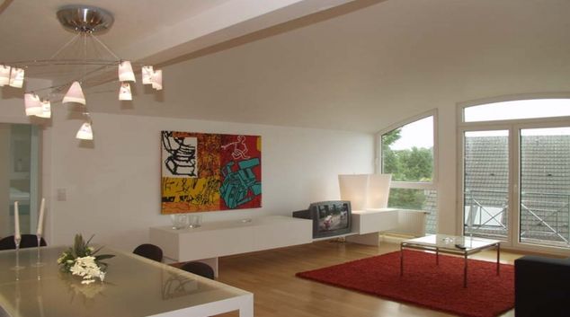 Spacious living room at Dusseldorf