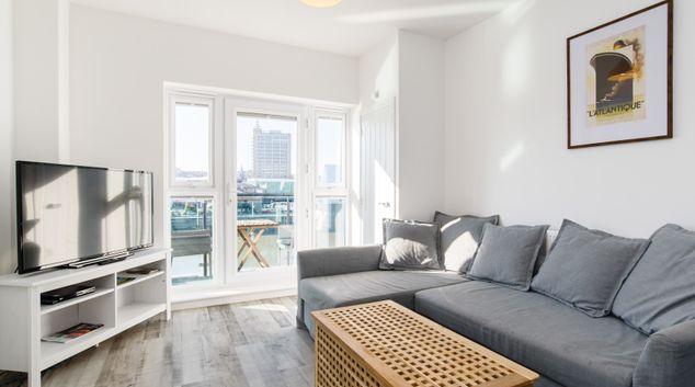 Living room at Raphael Heights, Centre, Newport