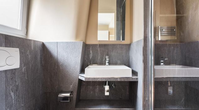 Bathroom at Corporate 30, 17th Arr, Paris