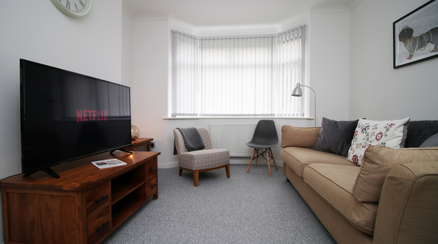 Living area at Parkview House, Gaer, Newport