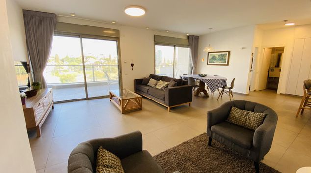 Living room at Hanadiv Street Apartment, Herzliya, Tel Aviv