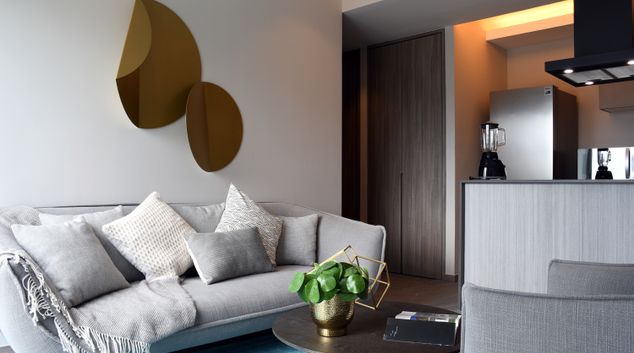 Living Room at HONEYDEW  B