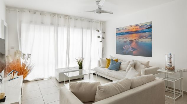 Living area at 4 HaOgen St, Marina Hertslya, Tel Aviv