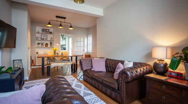 Living room at St Owens Terrace, Centre, Hereford