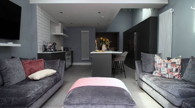 Living room at Wyndham Road by Mia Partners, Riverside, Cardiff