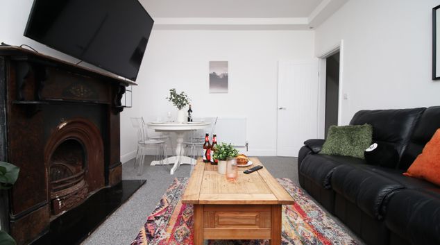 Living area at Royal Oak House, Adamsdown, Cardiff