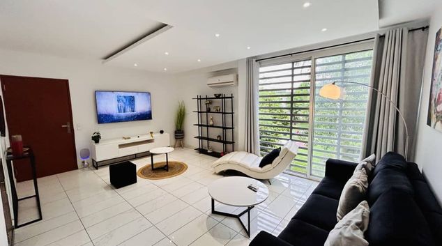 Living room at Lycee Apartment, Vieux Cocody, Abidjan