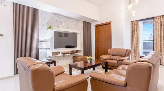 Living room at Golf Course Drive Apartment, Sports City, Dubai