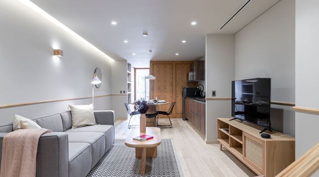 Living room at Ejercito Nacional 830, Polanco II Secc, Mexico City