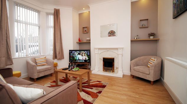 Living room at Camelot by Mia Partners, Pillgwenlly, Newport