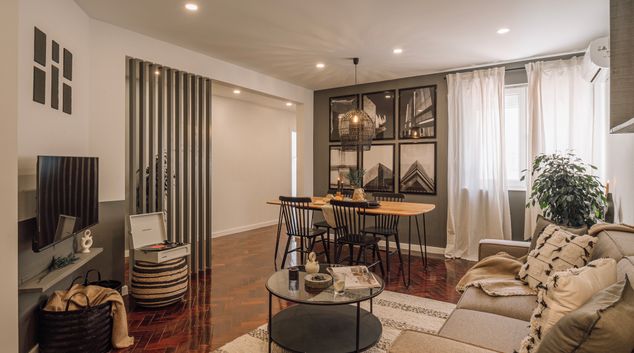 Living room at Nistos, Alvalade, Lisbon