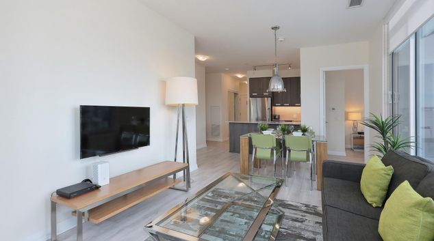 Living room at Perla Towers, Centre, Mississauga