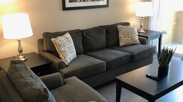 Living area at The Metropolitan, Glenwood South, Raleigh