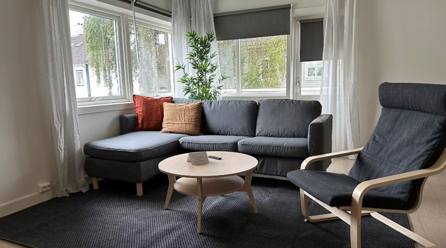 Living room at Holbergs gate, Våland, Stavanger