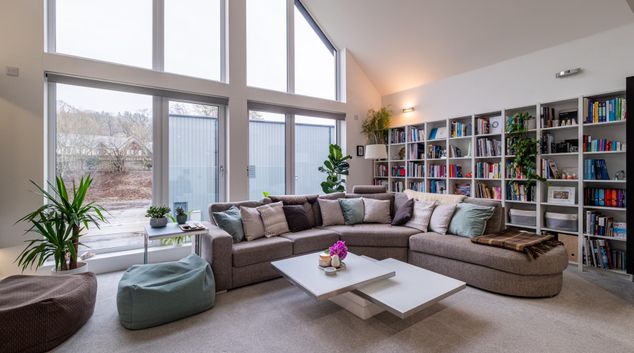 Living room at Cranna View, Centre, Huntly