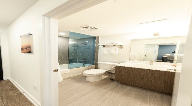 Bathroom at Station Park Apartments