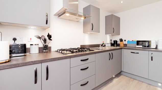 Kitchen at Azure Close, Overslade, Rugby