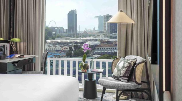 Living area at The Robertson House by The Crest Collection, Emerald Hill, Singapore