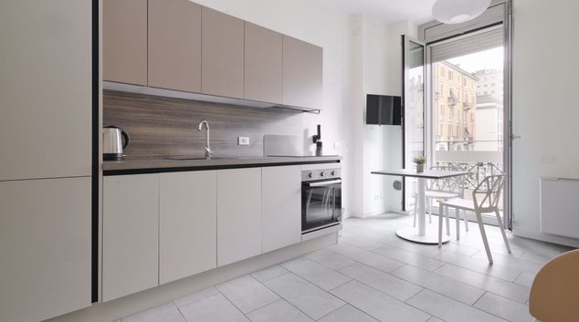 Kitchen view at Joivi Milan - Via Adda, Central Station Area, Milan