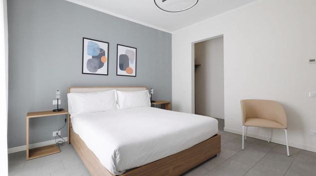 Bright bed at Joivi Milan - Via Adda, Central Station Area, Milan