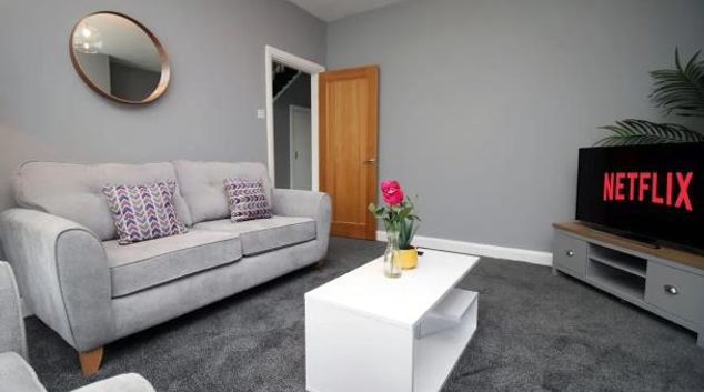 Living room at Carlton Road by Mia Partners, Barnardtown, Newport