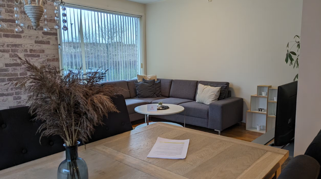 Living room at Laberget, Gausel, Stavanger