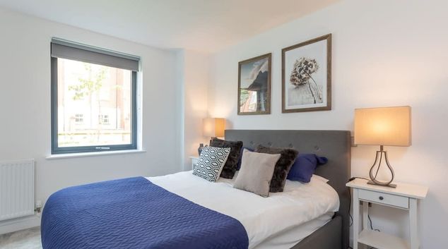 Bedroom at York Apartments, Layerthorpe, York