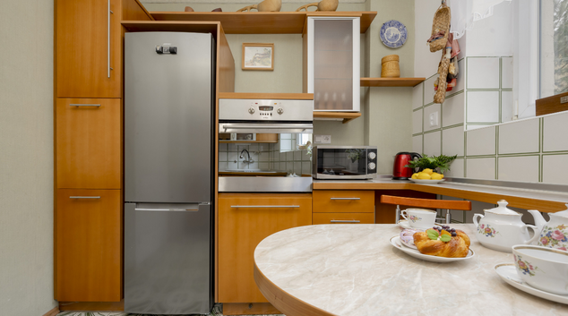 Kitchen facilities at Sengera Cichego 4/4, Natolin, Warsaw